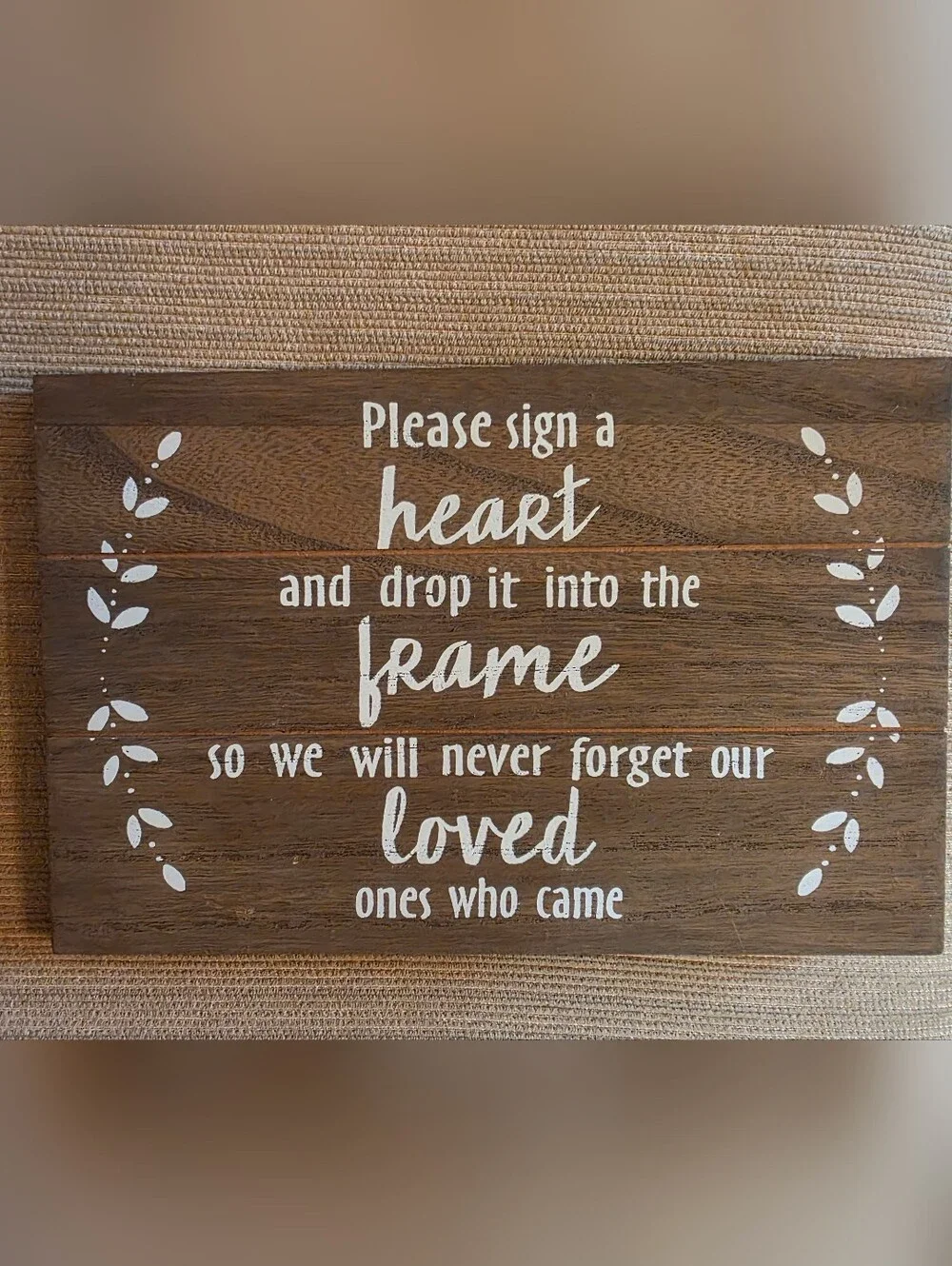 NEW WOODEN WEDDING & RECEPTION PLAQUE SIGN 13 x 10